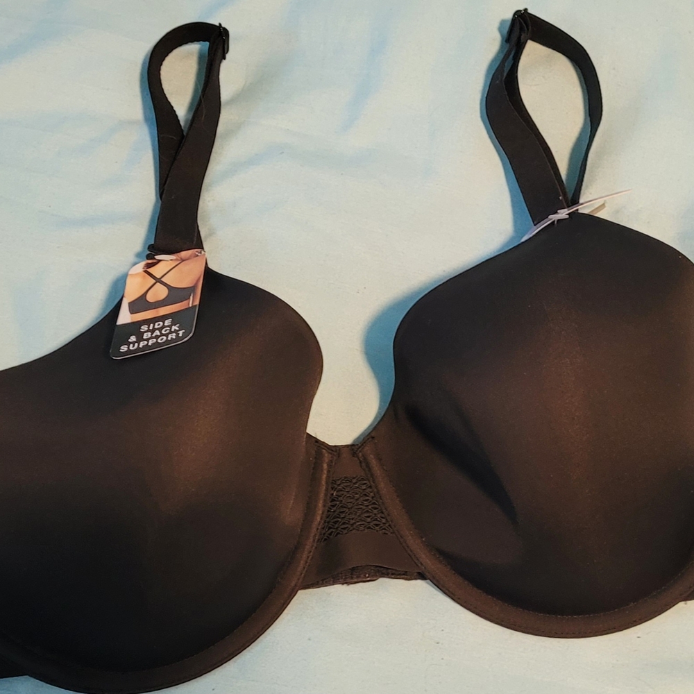 Bali Black Full Coverage Bra 36D